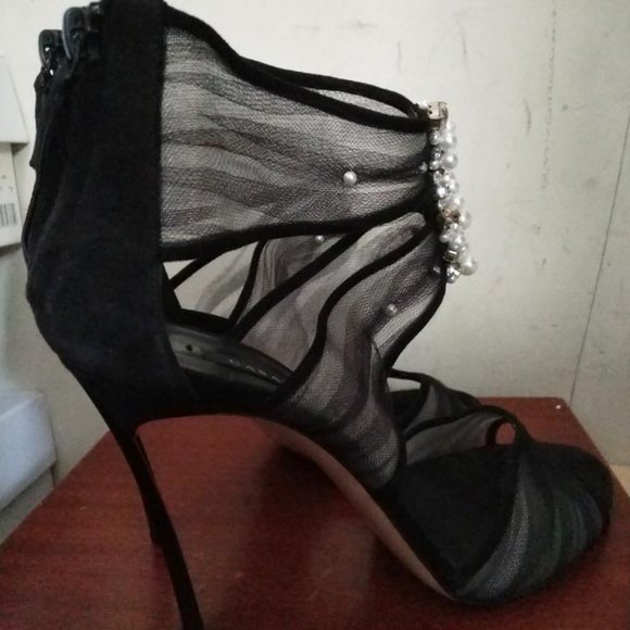 Casadei Mesh with Stilleto Heel Sandals
